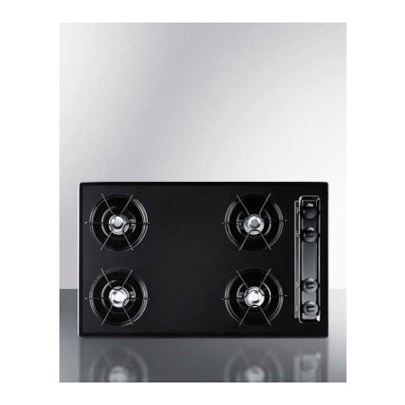 Summit Appliance Div. Summit-Cooktop, Electric, 4 Burners, Battery Start, Black, 20" x 29-3/4" x 3-3/4" TNL05P